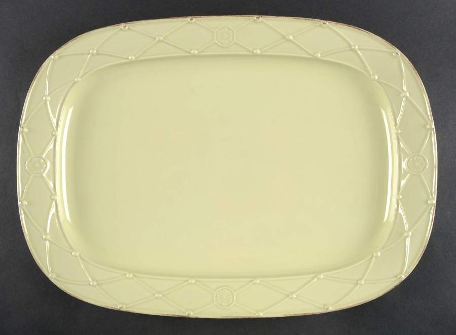 Meridian Sage Green 17" Rectangular Serving Platter by Casafina-1