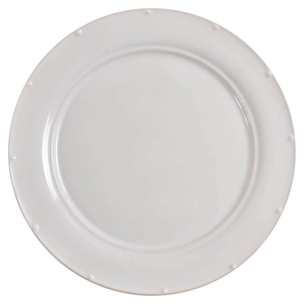 Meridian White Dinner Plate by Casafina-1