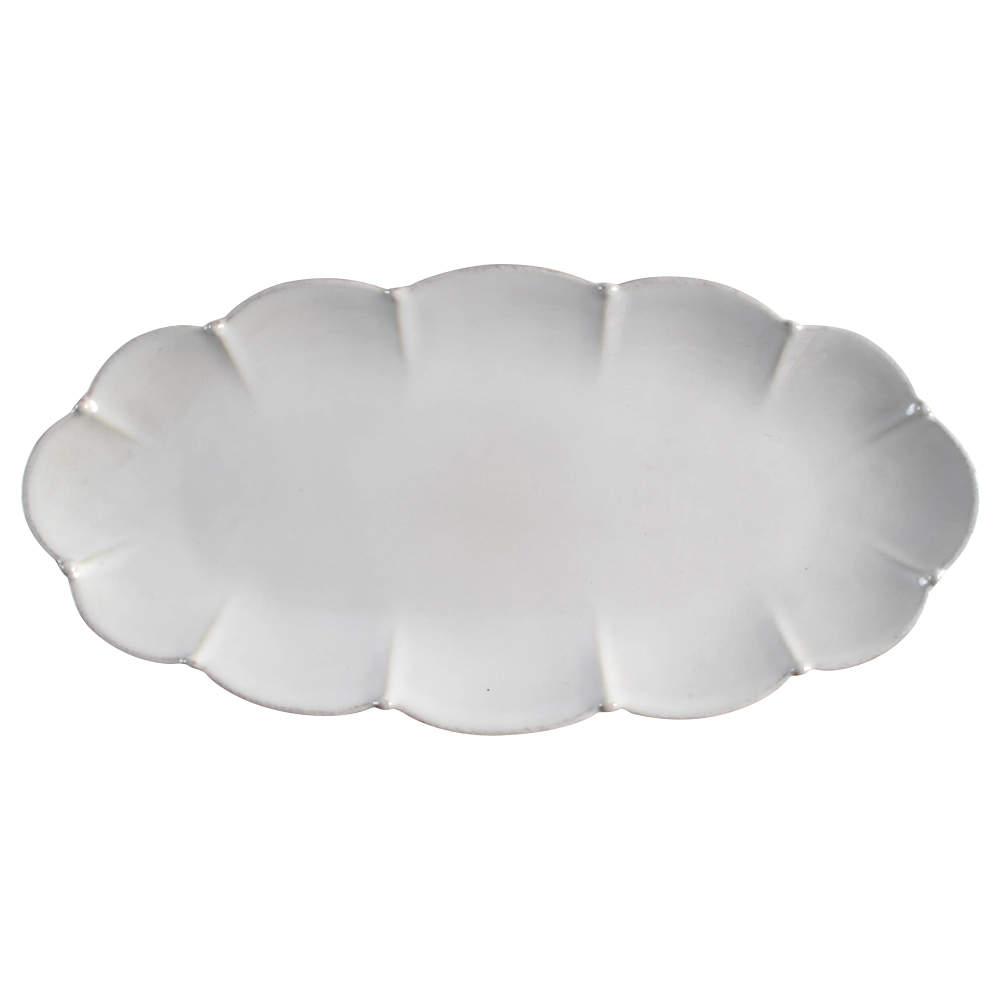Meridian White 15" Oval Tray by Casafina-1