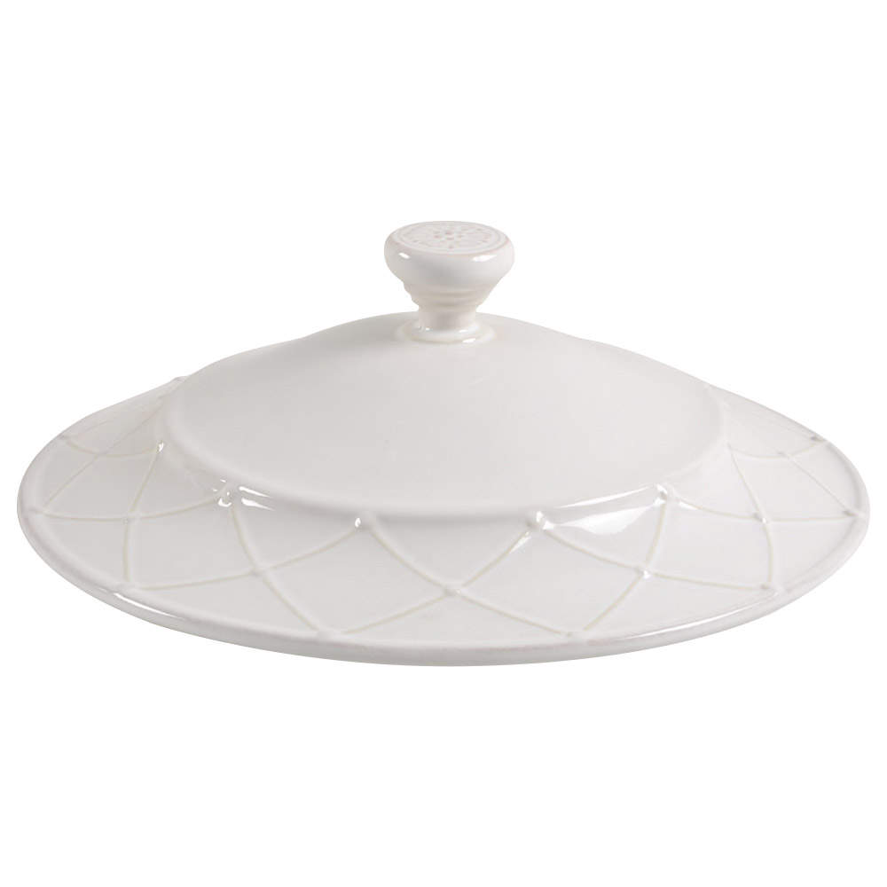 Meridian White Lid for 2.5 Qt Round Casserole by Casafina-1