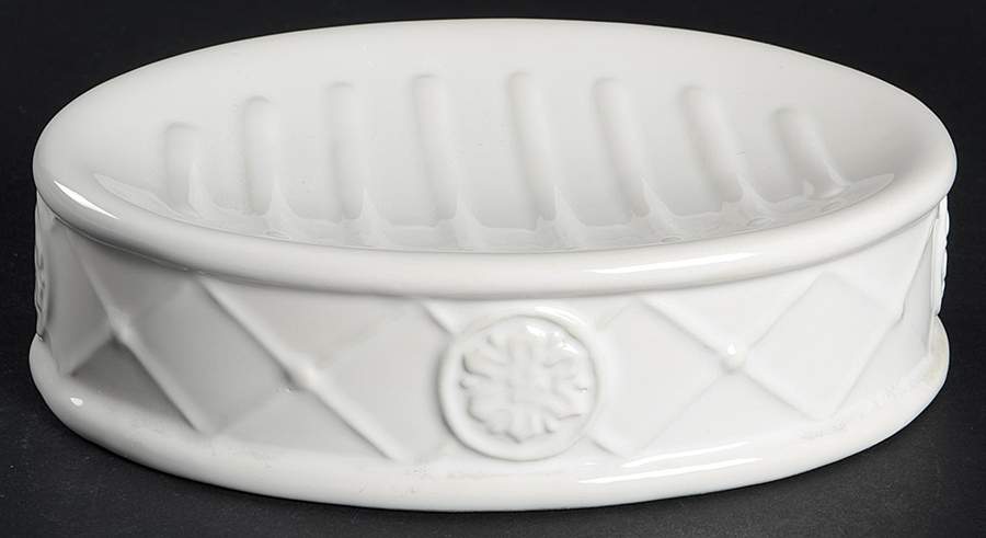 Meridian White Soap Dish by Casafina-1