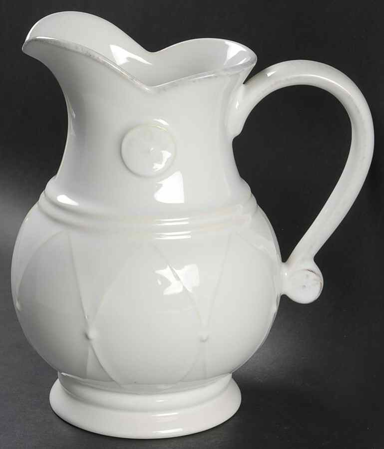Meridian White 64 Oz Pitcher by Casafina-1