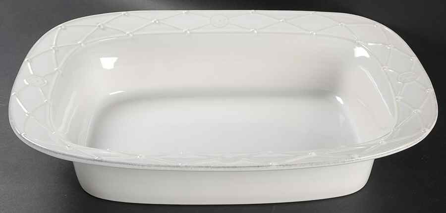 Meridian White 16" Rectangular Baker by Casafina-1