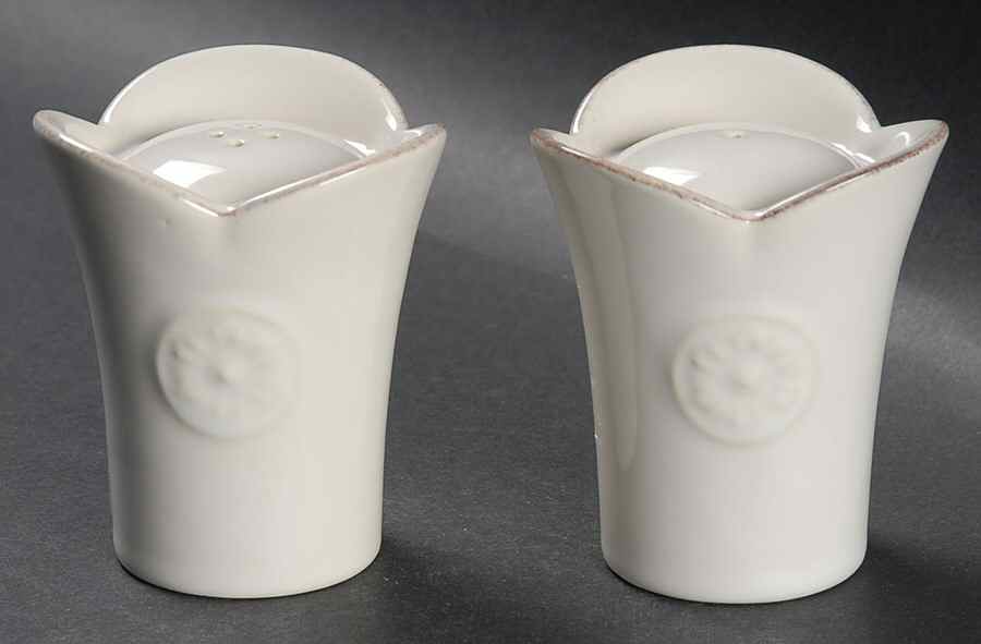 Meridian White Salt & Pepper Set by Casafina-1