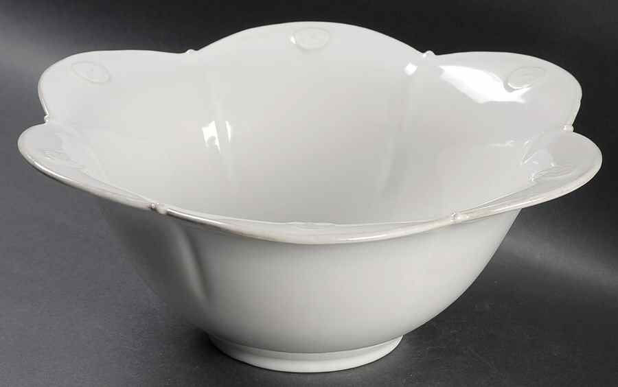 Meridian White 12" Round Serving Bowl by Casafina-1