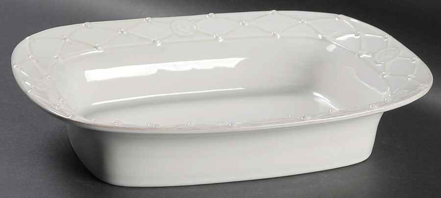 Meridian White 12" Rectangular Baker by Casafina-1