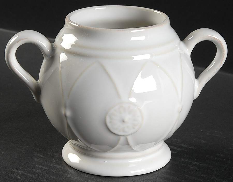 Meridian White Sugar Bowl No Lid by Casafina-1
