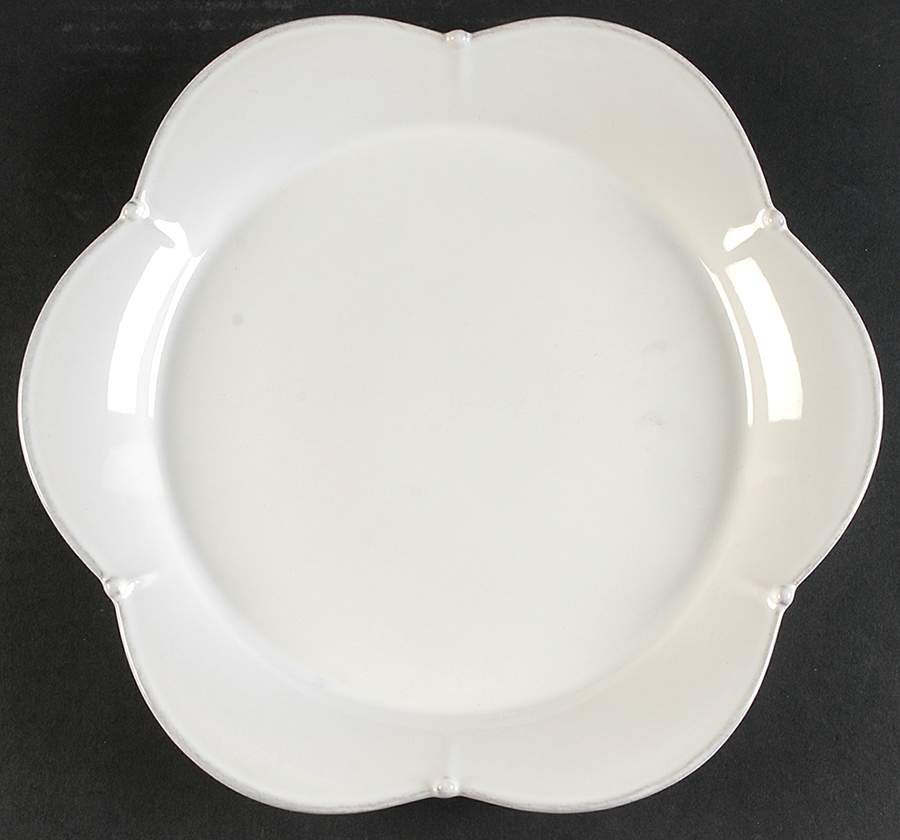 Meridian White Luncheon Plate by Casafina-1