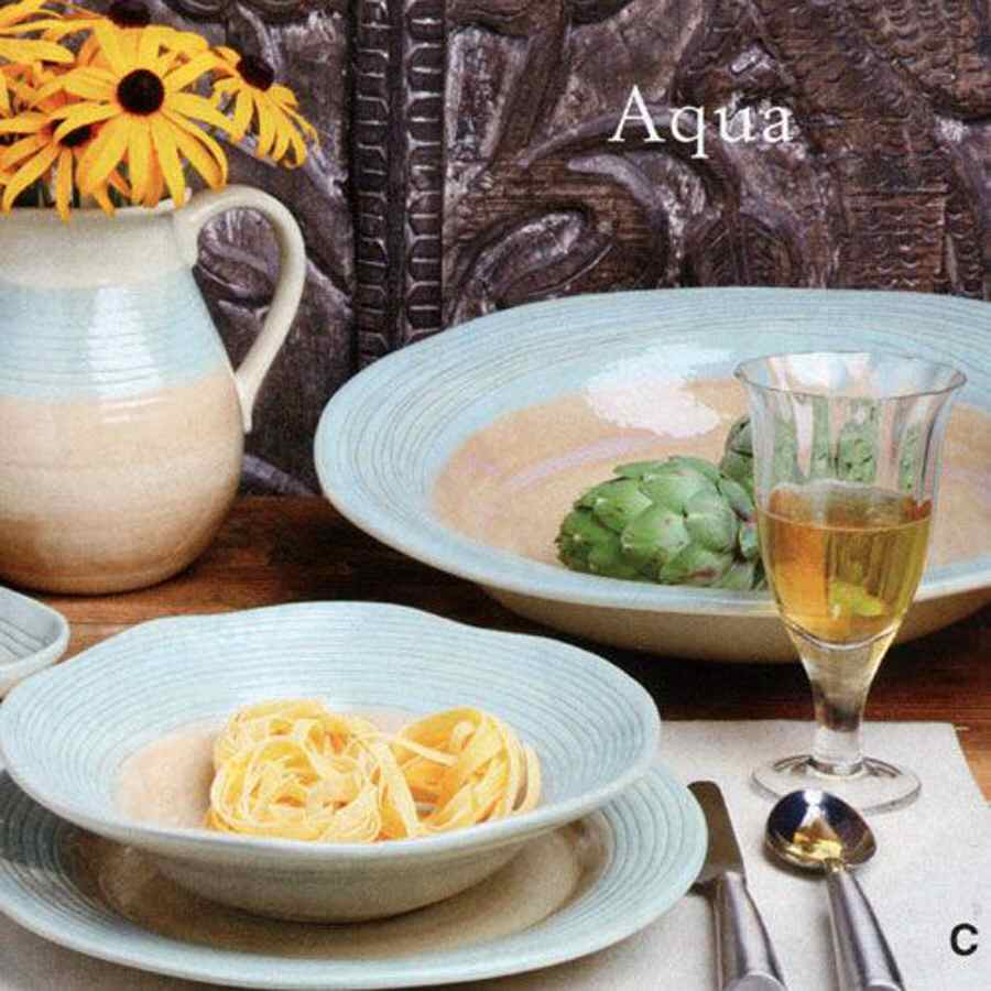 Sun Valley Aqua Dinner Plate by Casafina-1