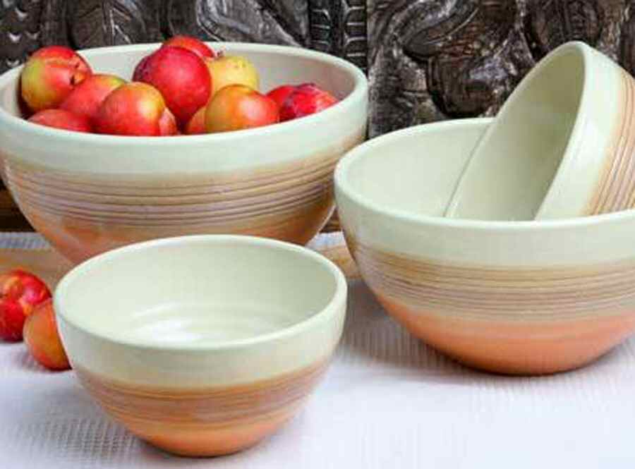 Sun Valley Peach 10" Mixing Bowl by Casafina-1