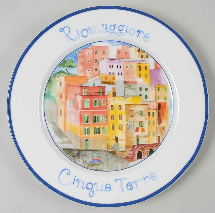 Cinque Terre Luncheon Plate by The Cellar (China)-1