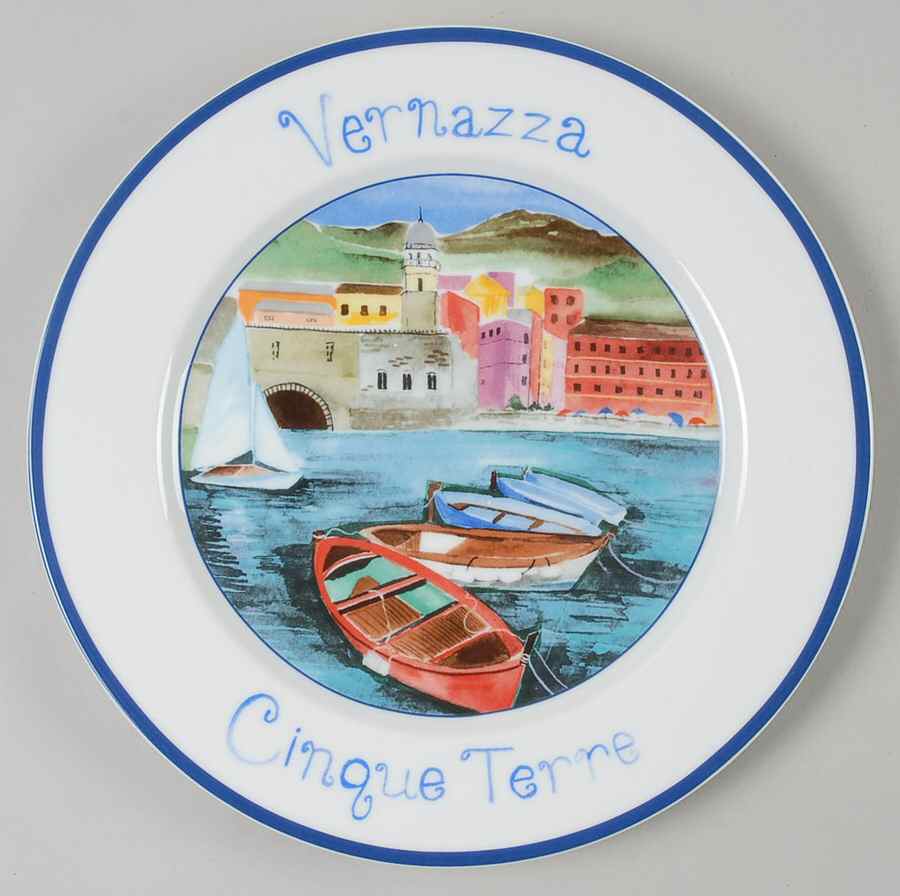 Cinque Terre Luncheon Plate by The Cellar (China)-1