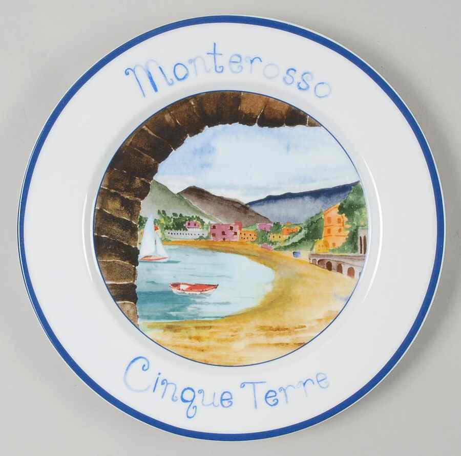 Cinque Terre Luncheon Plate by The Cellar (China)-1