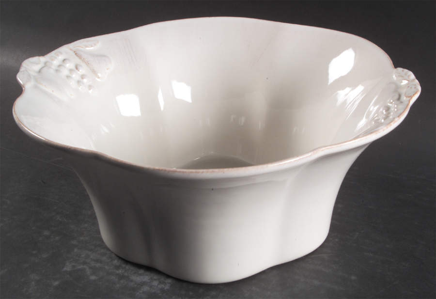 Madeira Harvest (White) 10" Large Salad Serving Bowl by Casafina-1