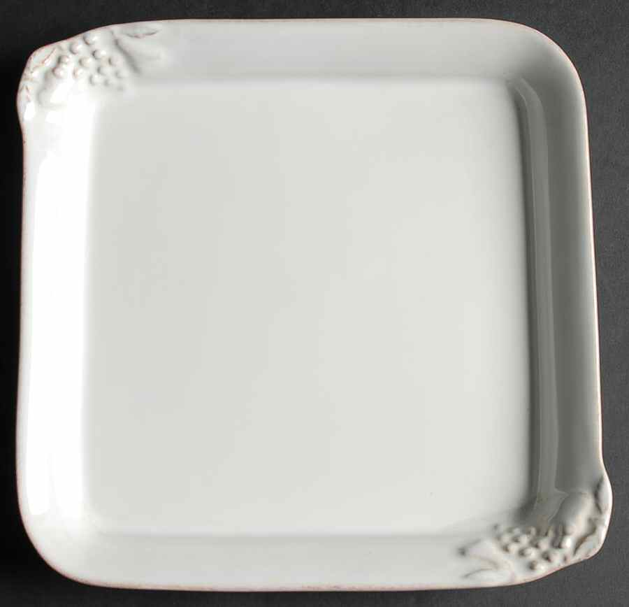 Madeira Harvest (White) 8" Square Tray by Casafina-1