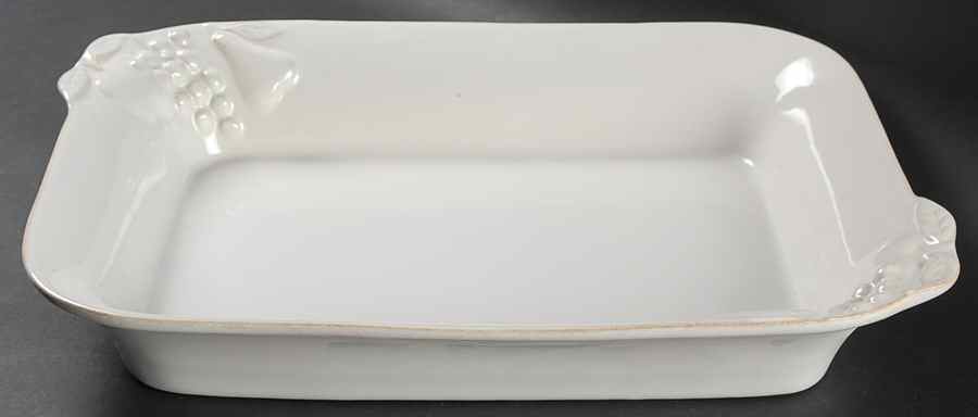 Madeira Harvest (White) 14" Rectangular Baker by Casafina-1