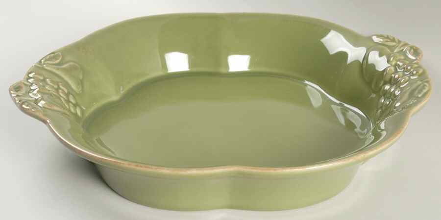 Madeira Harvest (Moss Green) 12" Pasta Serving Bowl by Casafina-1