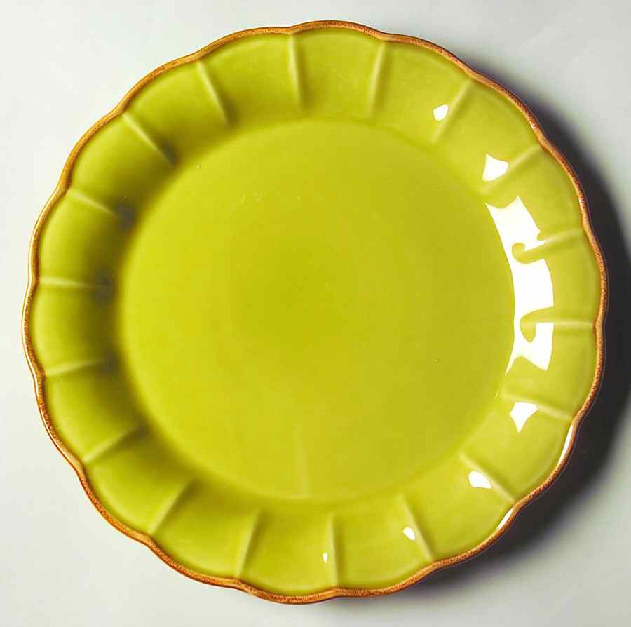 Autumn Waves Celery (Green) Dinner Plate by Casafina-1