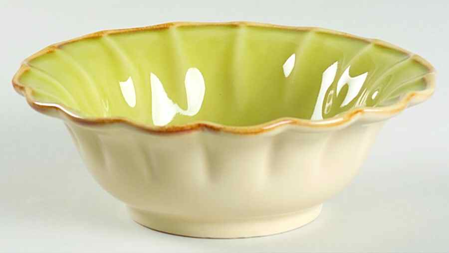 Autumn Waves Celery (Green) Fruit/Dessert (Sauce) Bowl by Casafina-1