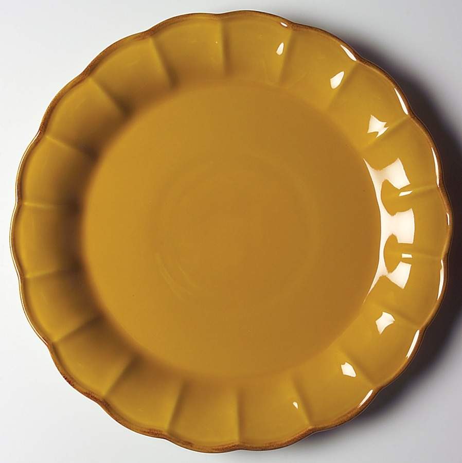 Autumn Waves Honey (Yellow) Dinner Plate by Casafina-1