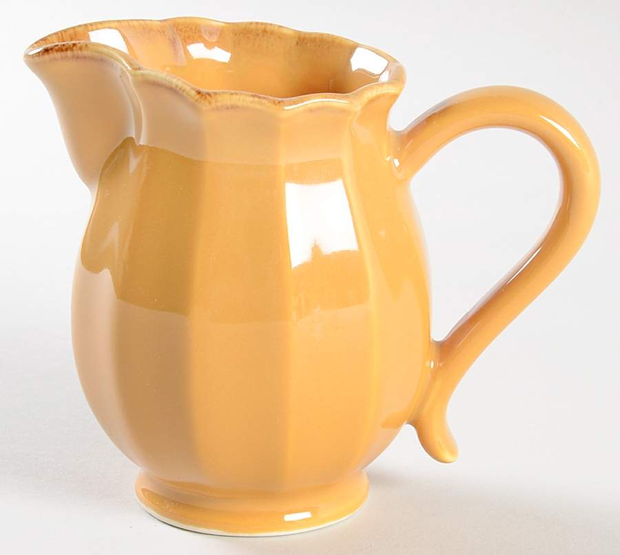 Autumn Waves Honey (Yellow) Creamer by Casafina-1