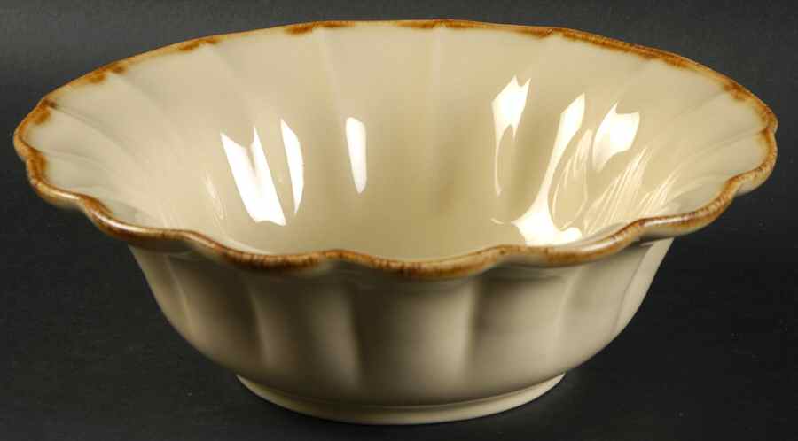 Autumn Waves Oatmeal (Cream) Soup/Cereal Bowl by Casafina-1