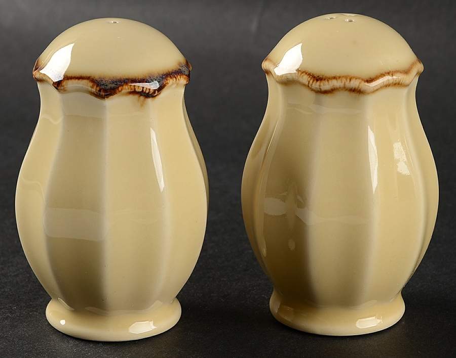 Autumn Waves Oatmeal (Cream) Salt & Pepper Set by Casafina-1