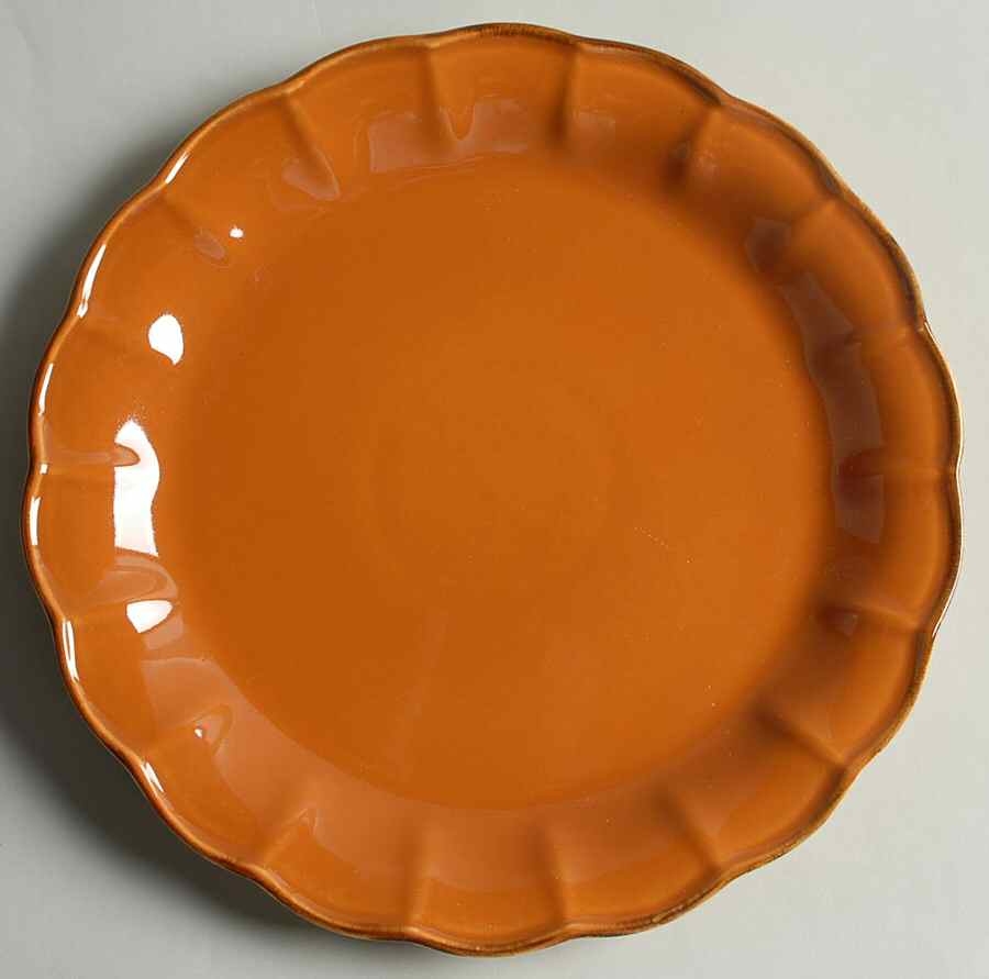 Autumn Waves Pumpkin (Orange) Salad Plate by Casafina-1