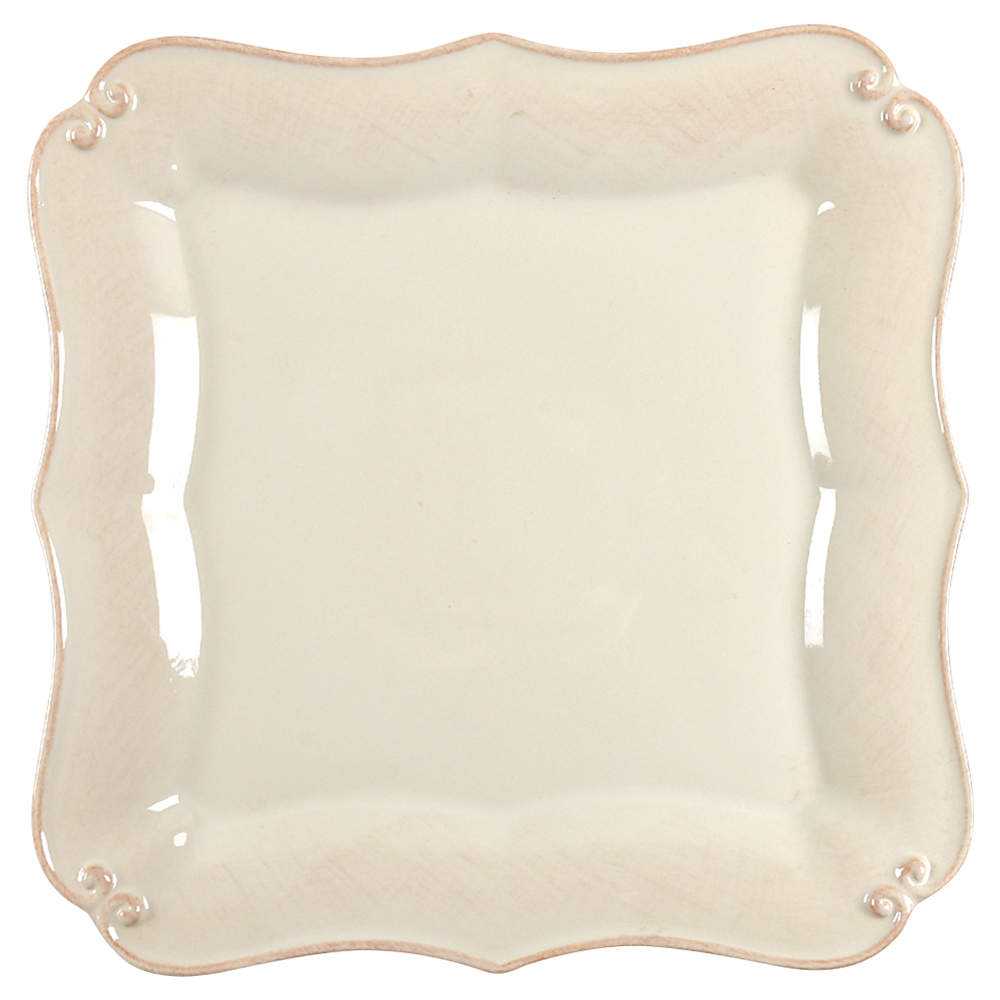 Vintage Port Cream Square Dinner Plate by Casafina-1