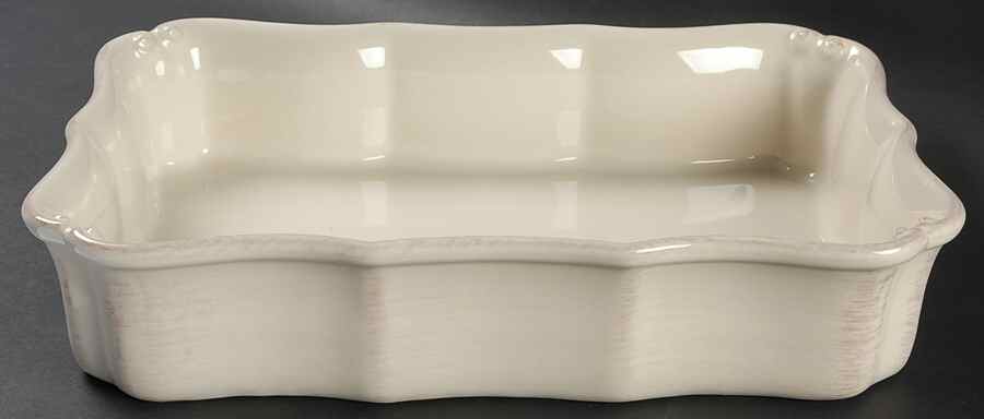 Vintage Port Cream 11" Rectangular Baker by Casafina-1