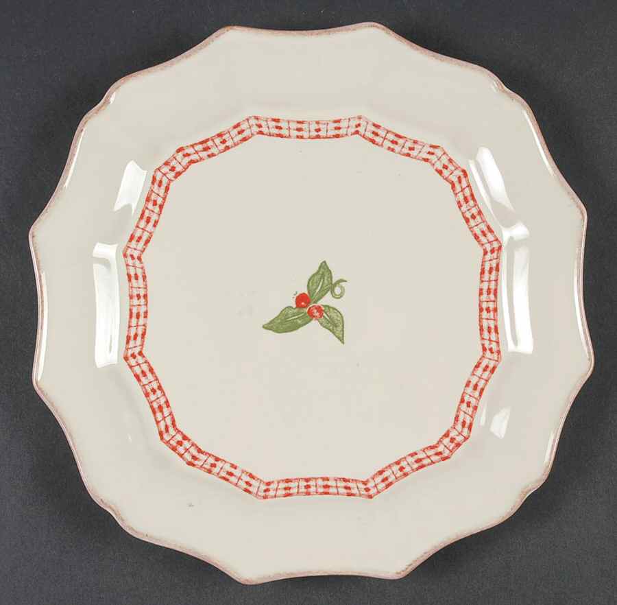 Holly Days Salad Plate by Casafina-1