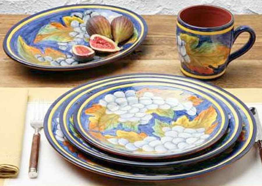 Alentejo Uvas Dinner Plate by Casafina-1