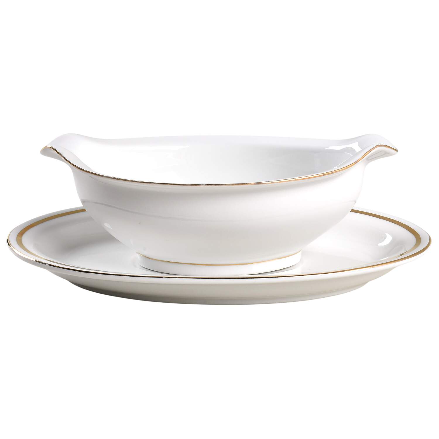 D'Or Gravy Boat & Underplate by China (Made in China)-1