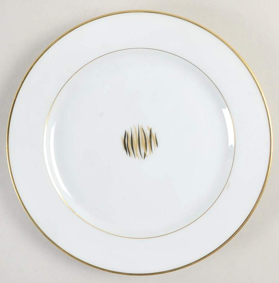Wakame (Gold Trim) Dessert/Pie Plate by Christofle-1