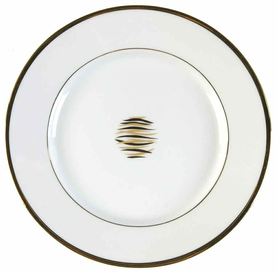 Wakame (Gold Trim) Bread & Butter Plate by Christofle-1