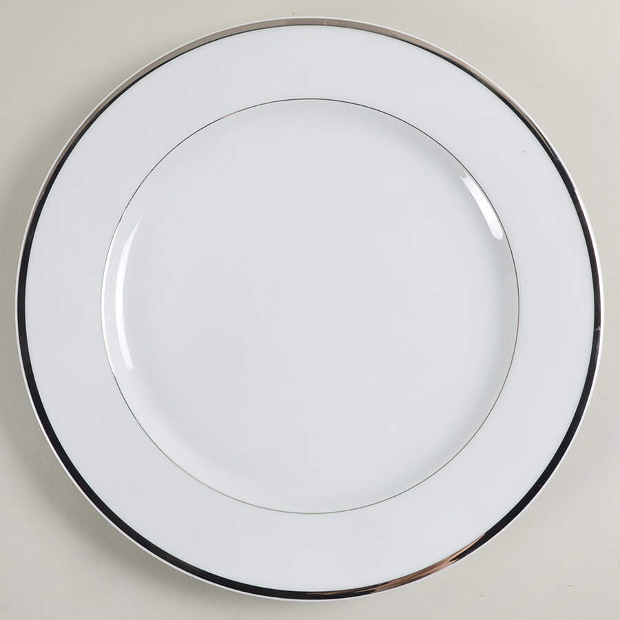 Albi (Platinum Trim) 11" Chop Plate (Round Platter) by Christofle-1