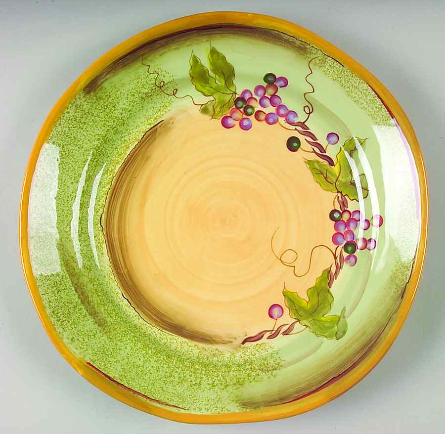 Rustic Vines Dinner Plate by Clay Art-1