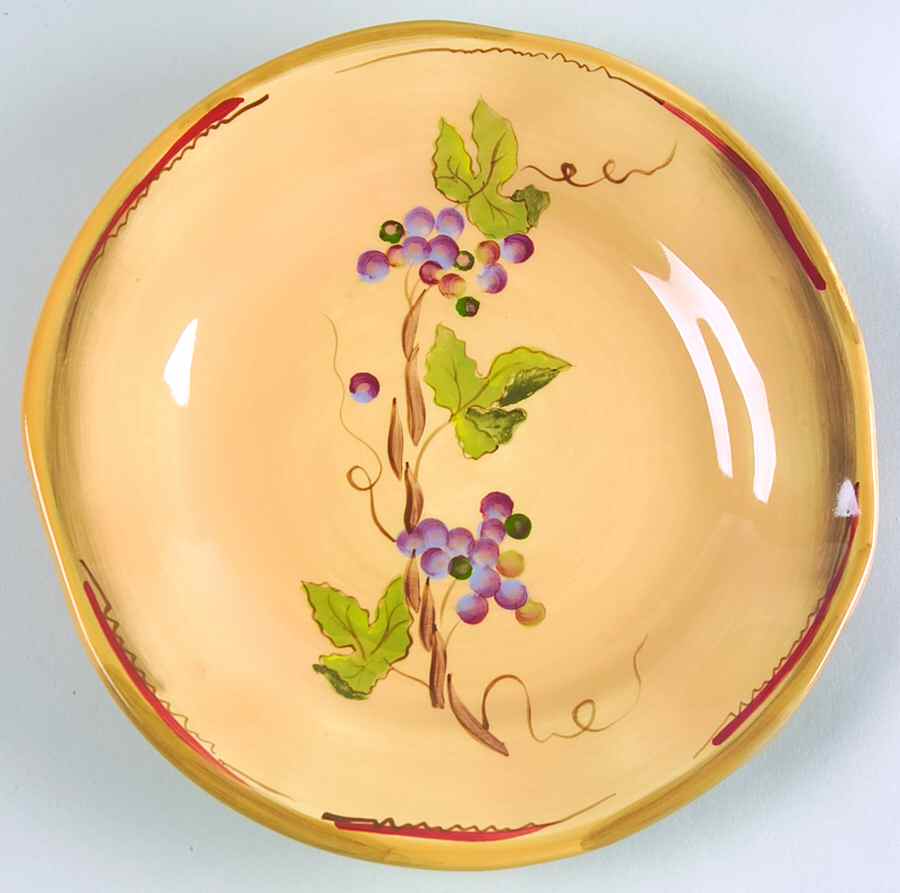 Rustic Vines Salad Plate by Clay Art-1
