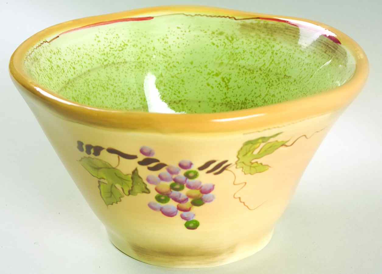 Rustic Vines Soup/Cereal Bowl by Clay Art-1