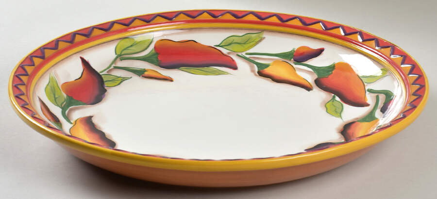 Santiago Chip Bowl/Plate for Chip & Dip Set by Clay Art-1