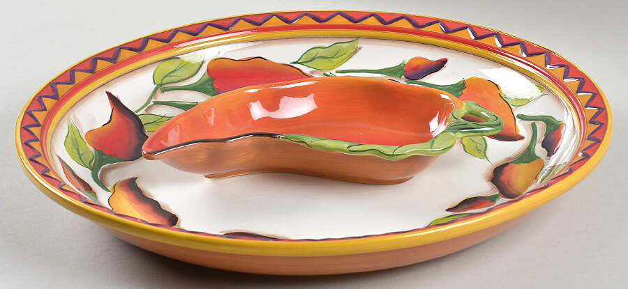 Santiago (2 Piece) Chip & Dip Set by Clay Art-1