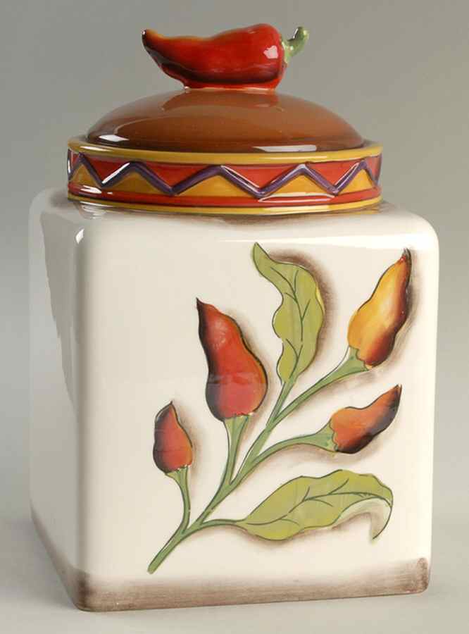 Santiago Medium Canister & Lid by Clay Art-1