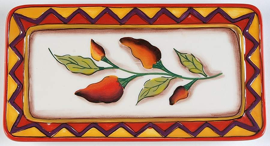 Santiago 8" Rectangular Tray by Clay Art-1