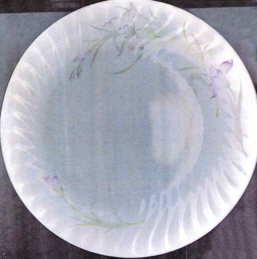 Lavender Lilies Dinner Plate by Universal Porcelain Company-1