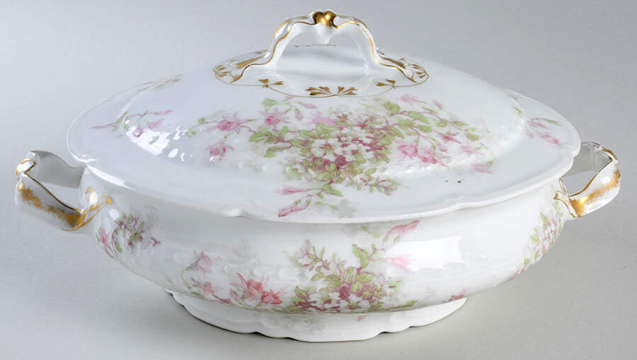 CHF1360 Round Covered Vegetable by Charles Field Haviland-1