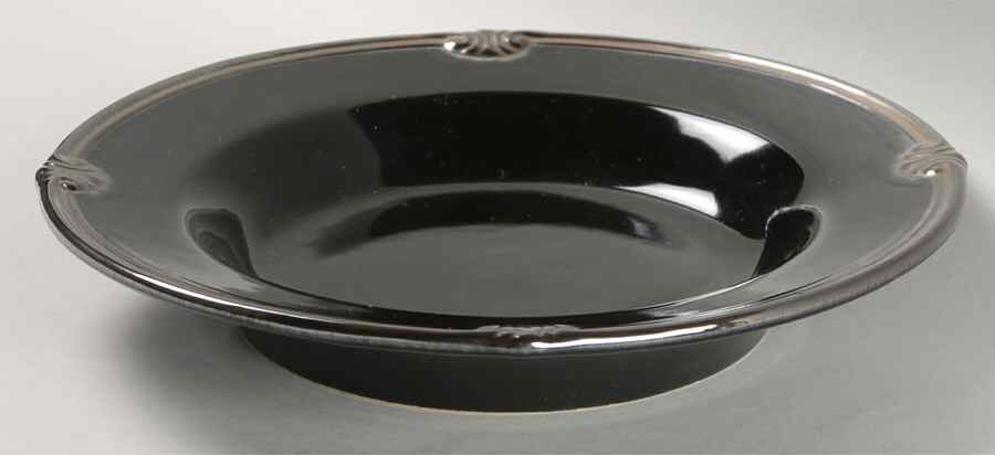 Embassy Black Large Rim Soup Bowl by Certified International-1