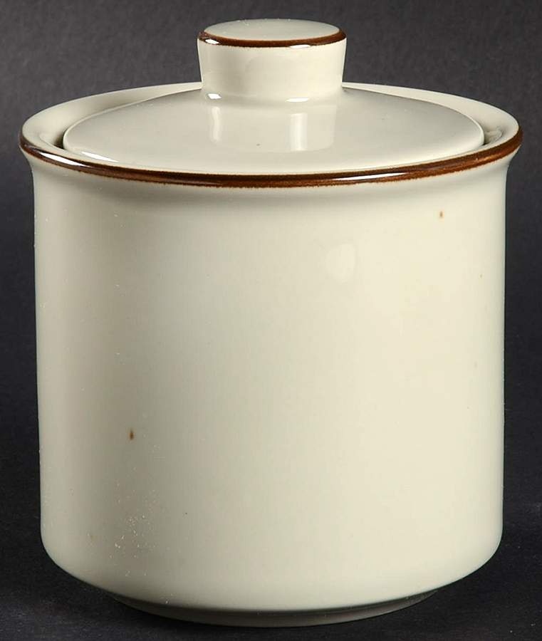 Krista Brown Sugar Bowl & Lid by Country Casual-1