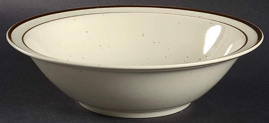 Krista Brown 9" Round Vegetable Bowl by Country Casual-1