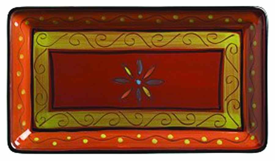 Sardinia Serving Collection 13" Rectangular Serving Platter by Crate & Barrel-1