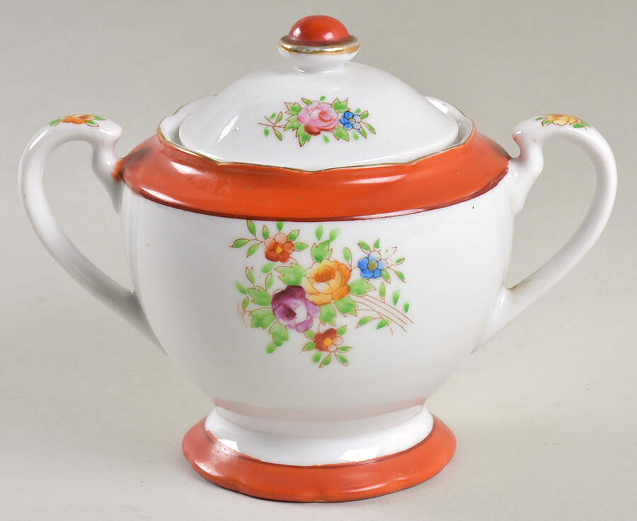 CJA5 Sugar Bowl & Lid by Coronation (Japan)-1